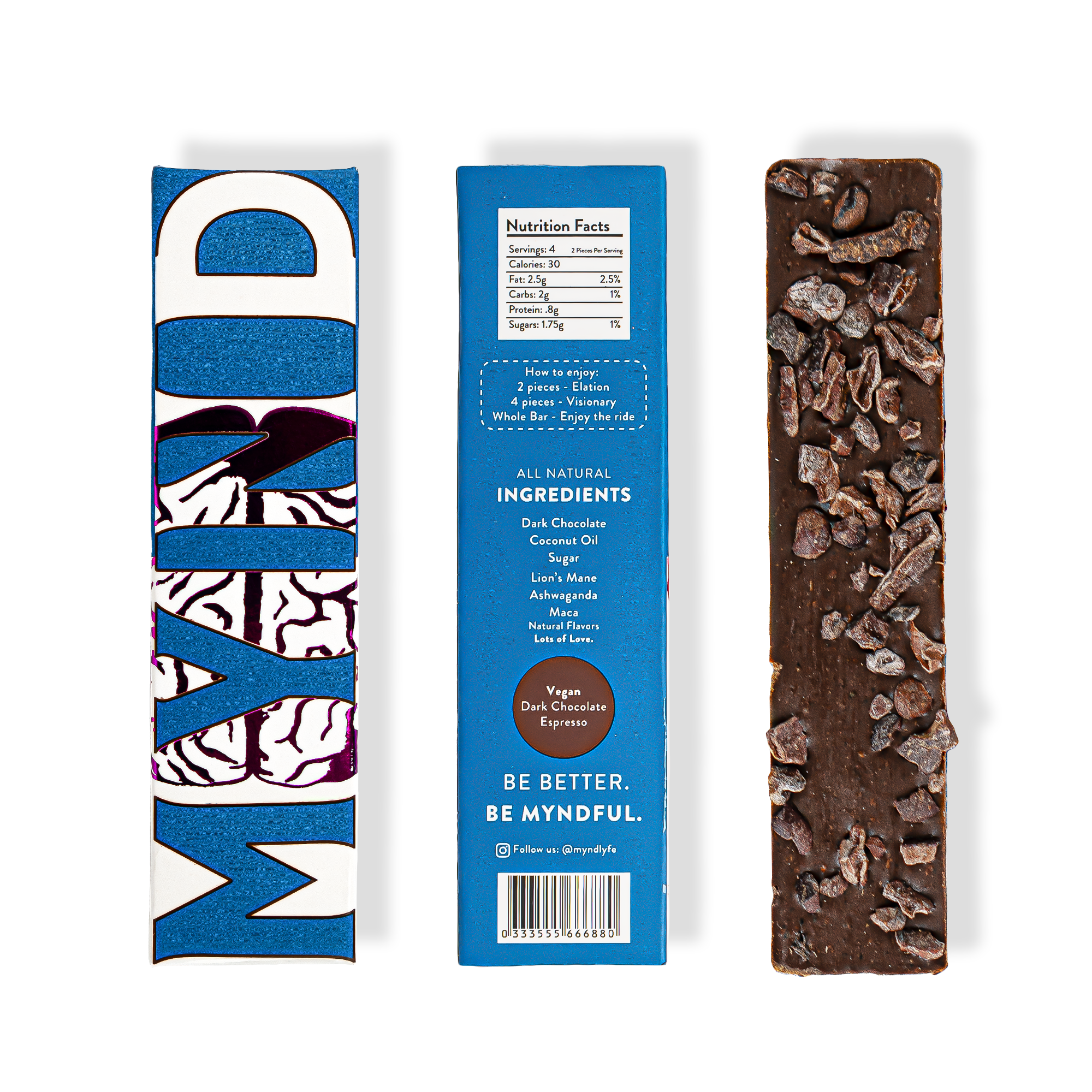 Buy Mynd Mushrooms Dark Chocolate Espresso Bars